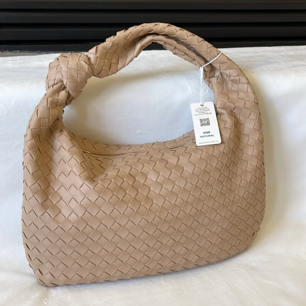 Urban Expressions Natural Shoulder Hobo Bag